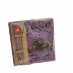 Handcrafted Thai Saa Paper Journal with 3D Elephant Design & Wooden Pencil – Eco-Friendly Travel Notebook (15×15 cm) 9