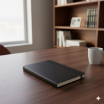 Classic Black Hardcover Notebook – Timeless Journal with Elastic Closure 2