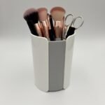 Modern Desk Pen & Stationery Organizer – Sleek White & Grey Design 3