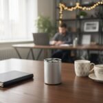 Elegant Round Desk Organizer & Pen Holder (3 Compartments) – Silver Finish 1