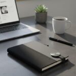 Premium A5 Black Leather Notebook – Elegant, Compact & Professional 2