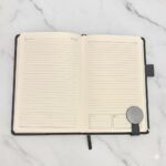 Premium A5 Black Leather Notebook – Elegant, Compact & Professional 4