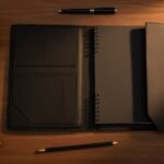 Executive Leather Notebook Folder – Refillable A5 Business Organizer with Inner Pockets & Secure Flap Closure 3